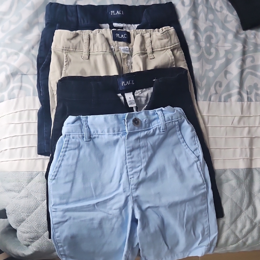 Place Kids Shorts - Light Blue, Beige, Navy, And Black